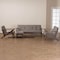 Baxton Studio Bianca Walnut Wood Light Grey Tufted Livingroom Sofa Set 140-7548-7549-7550-7551 - alternate 2